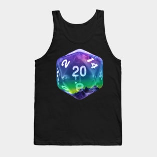 Nat20 Purple Green Blue Mountains Tank Top